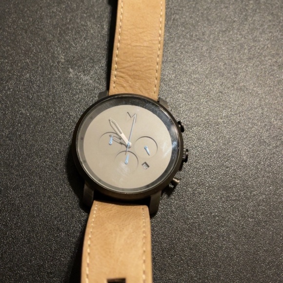 MVMT watch. Sandstone leather band. Size 45mm - Picture 2 of 5